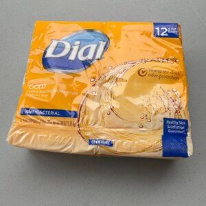 Dial Antibacterial Deodorant Gold Bar Soap 12 pack unopened